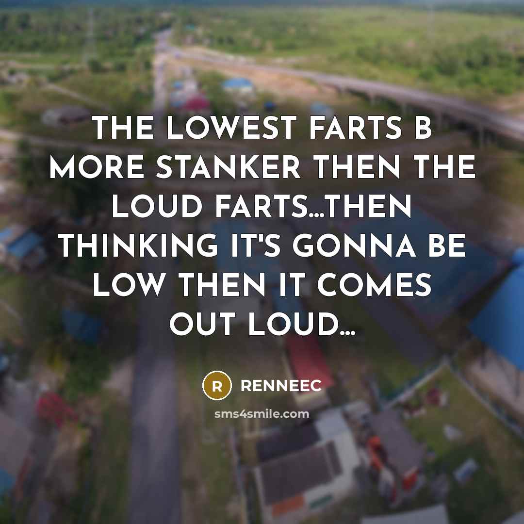 “THE LOWEST FARTS B MORE STANKER THEN THE LOUD FARTS...THEN…” quote by Renneec
