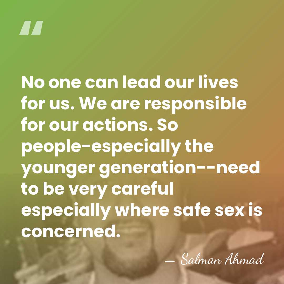 No one can lead our lives for us. We are responsible for&hellip; - Salman Ahmad