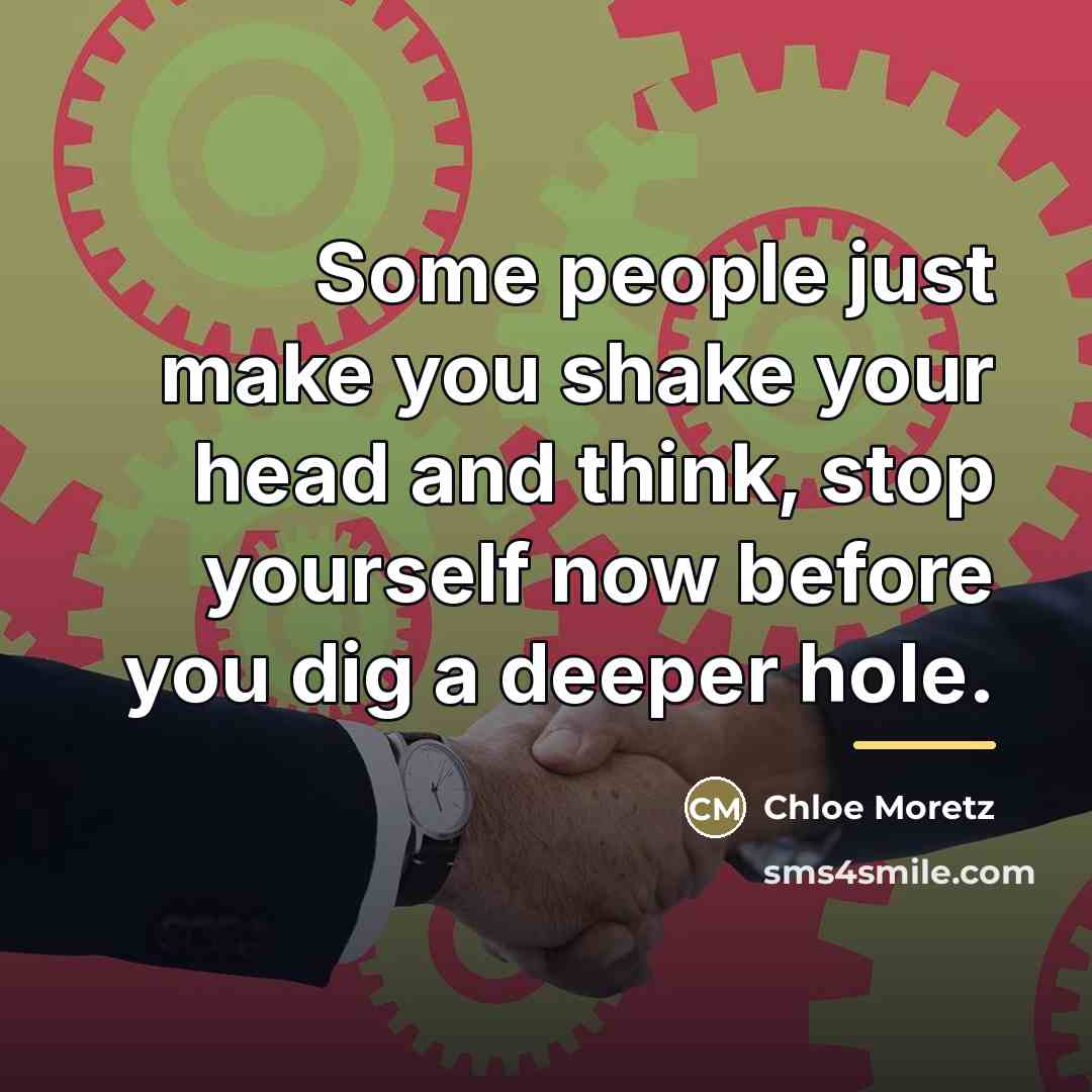 “Some people just make you shake your head and think,…” quote by Chloe Moretz