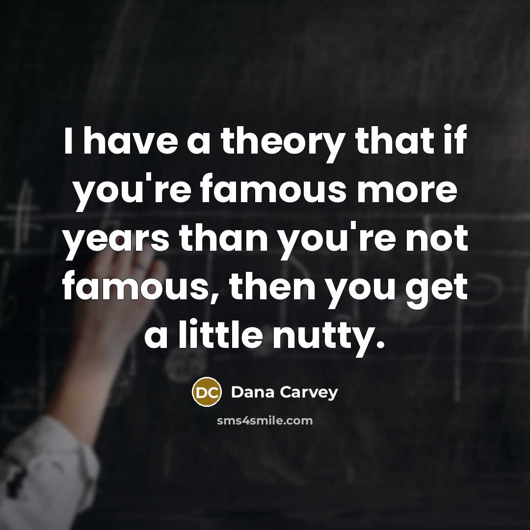 “I have a theory that if you're famous more years…” quote by Dana Carvey