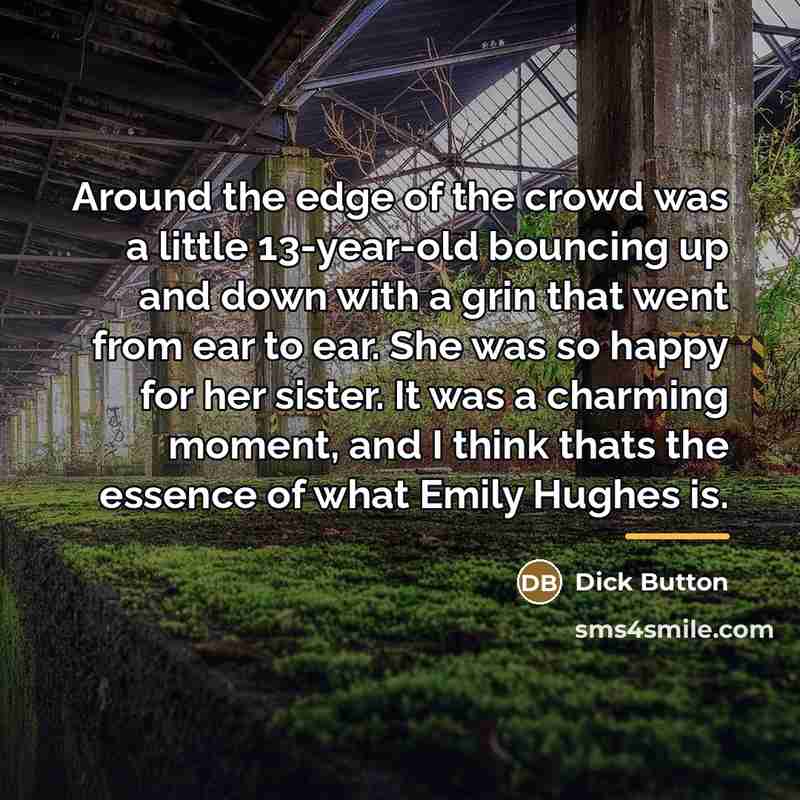 “Around the edge of the crowd was a little 13-year-old…” quote by Dick Button