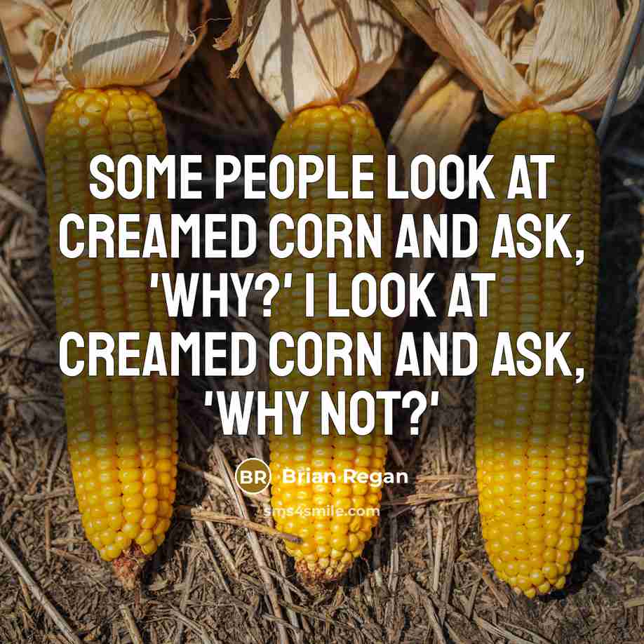 “Some people look at creamed corn and ask, 'Why?' I…” quote by Brian Regan