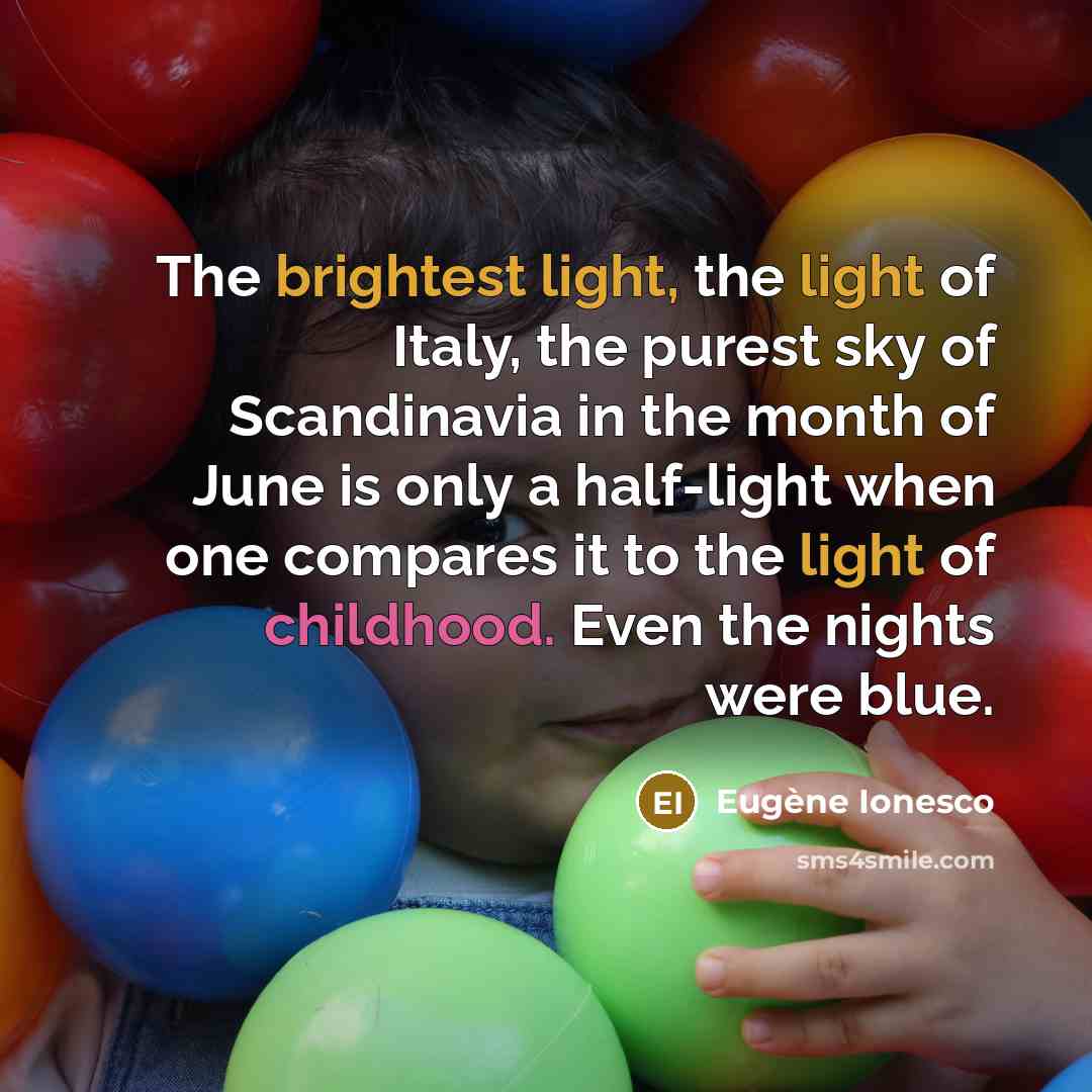 “The brightest light, the light of Italy, the purest sky…” quote by Eugene Ionesco