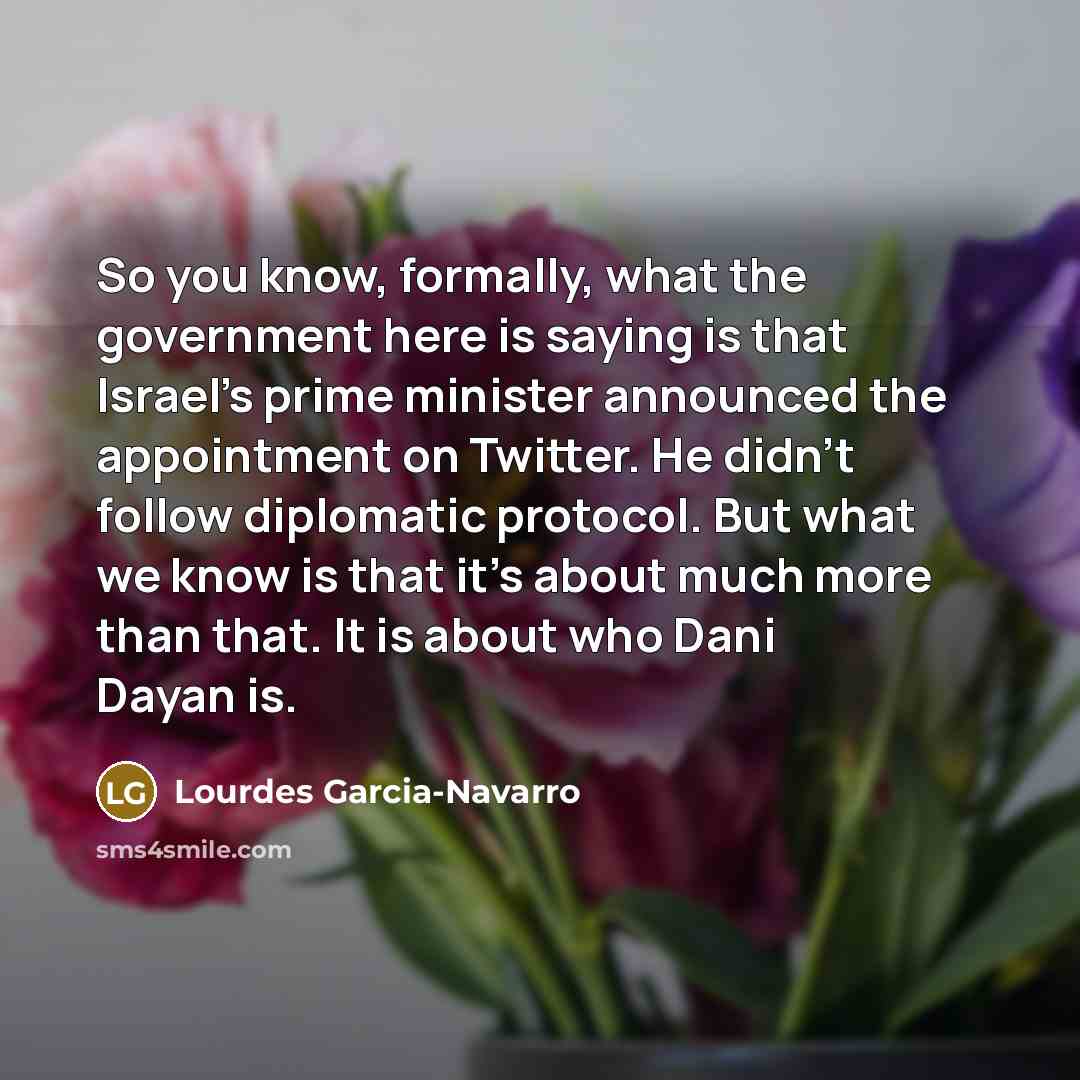 “So you know, formally, what the government here is saying…” quote by Lourdes Garcia-Navarro