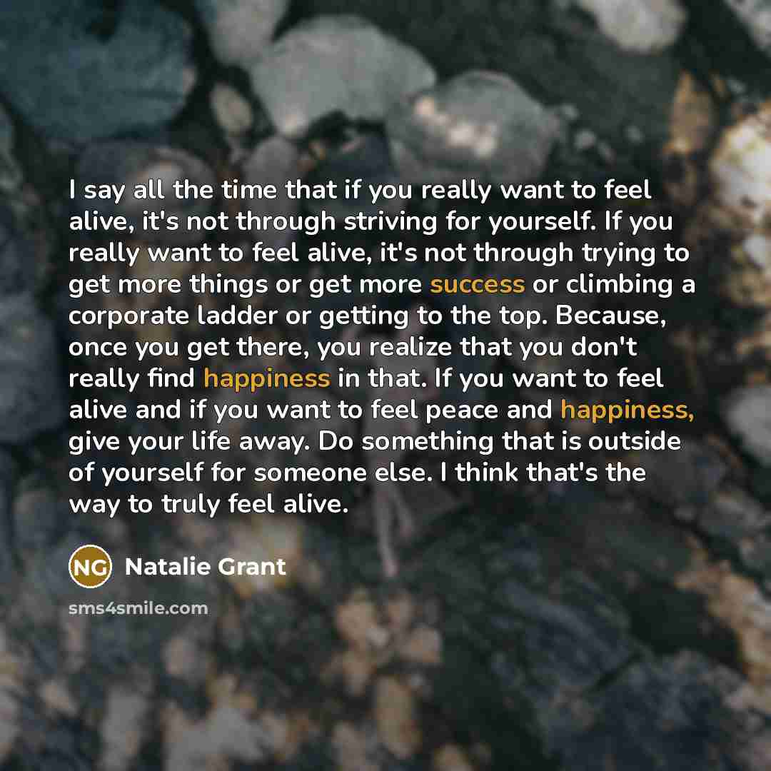 “I say all the time that if you really want…” quote by Natalie Grant