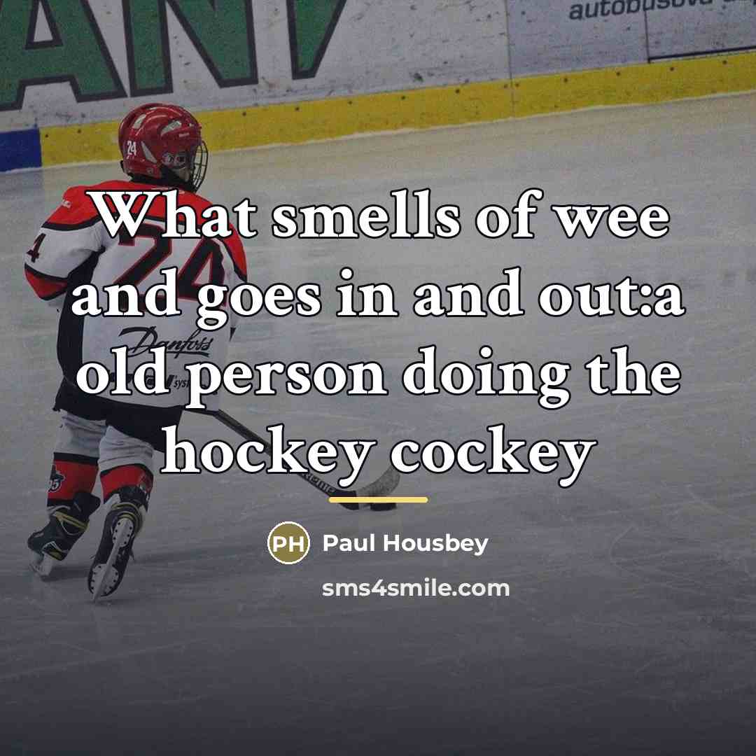 “What smells of wee and goes in and out:a old…” quote by Paul Housbey