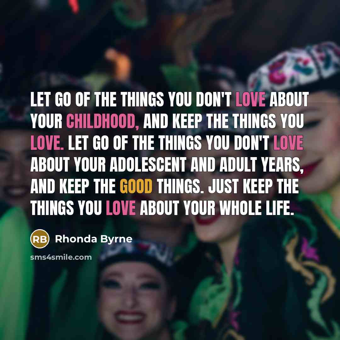 “Let go of the things you don't love about your…” quote by Rhonda Byrne