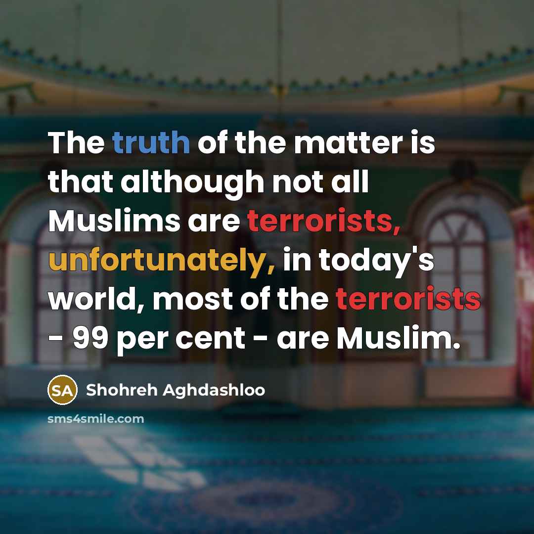 “The truth of the matter is that although not all…” quote by Shohreh Aghdashloo