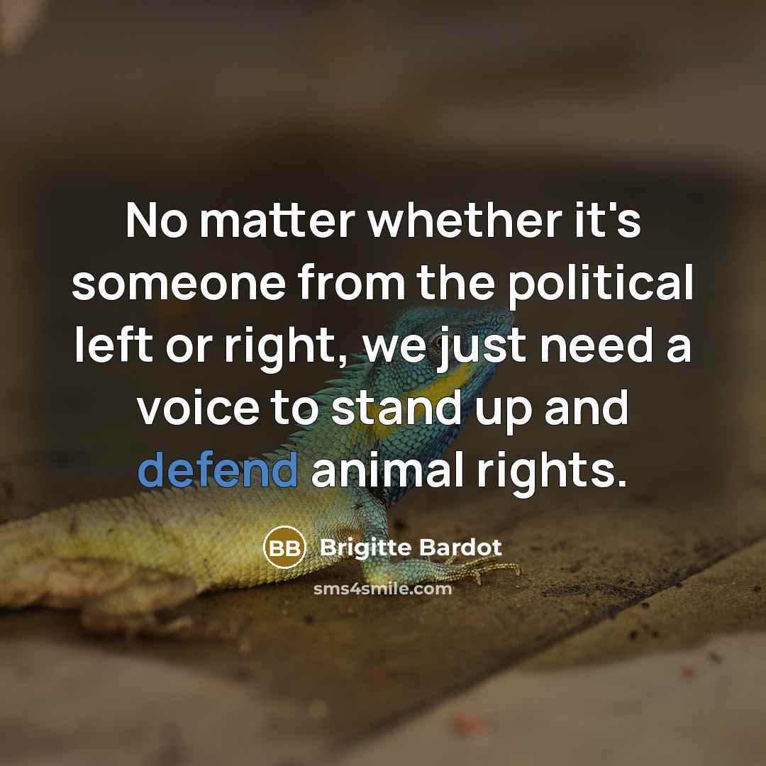 “No matter whether it's someone from the political left or…” quote by Brigitte Bardot