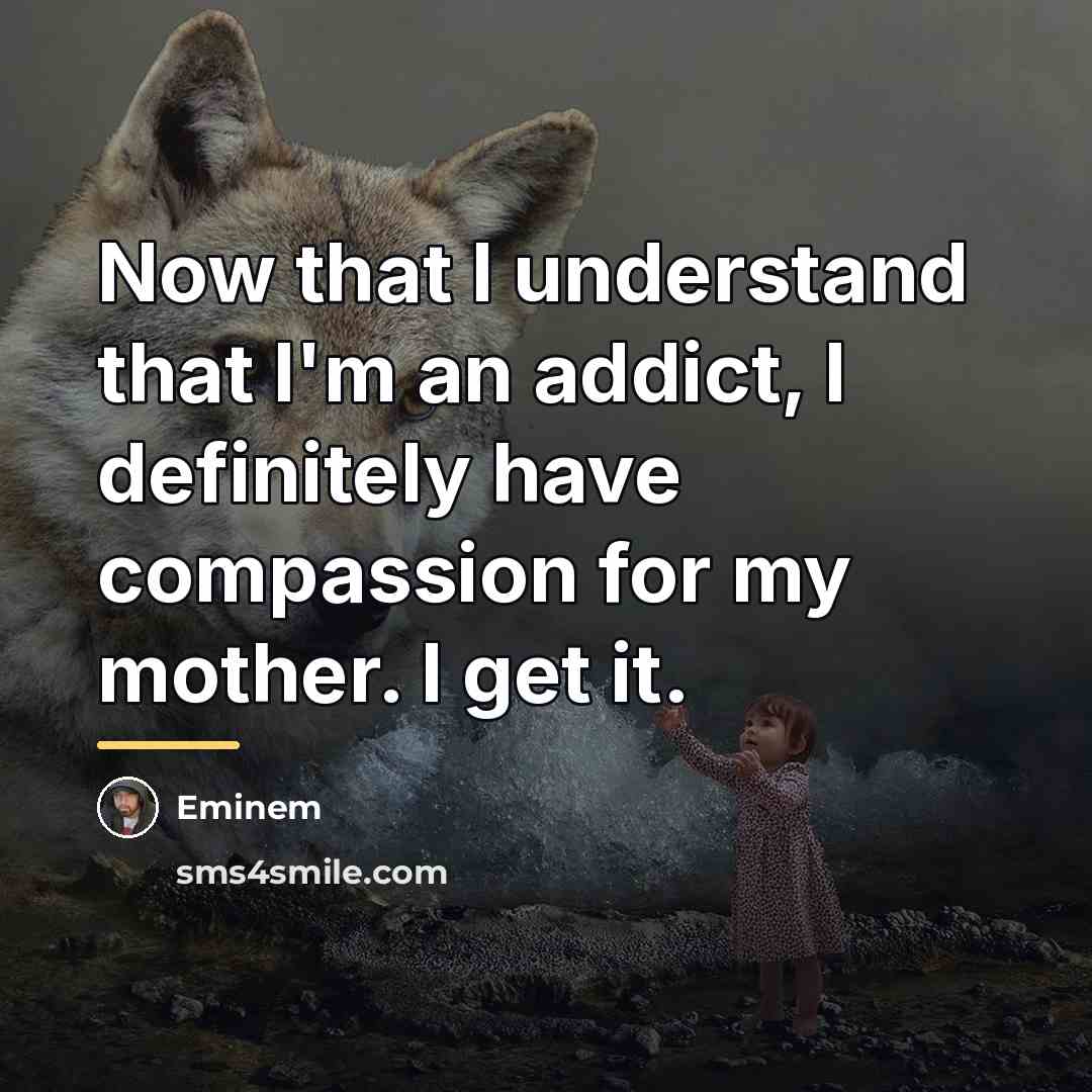 “Now that I understand that I'm an addict, I definitely…” quote by Eminem