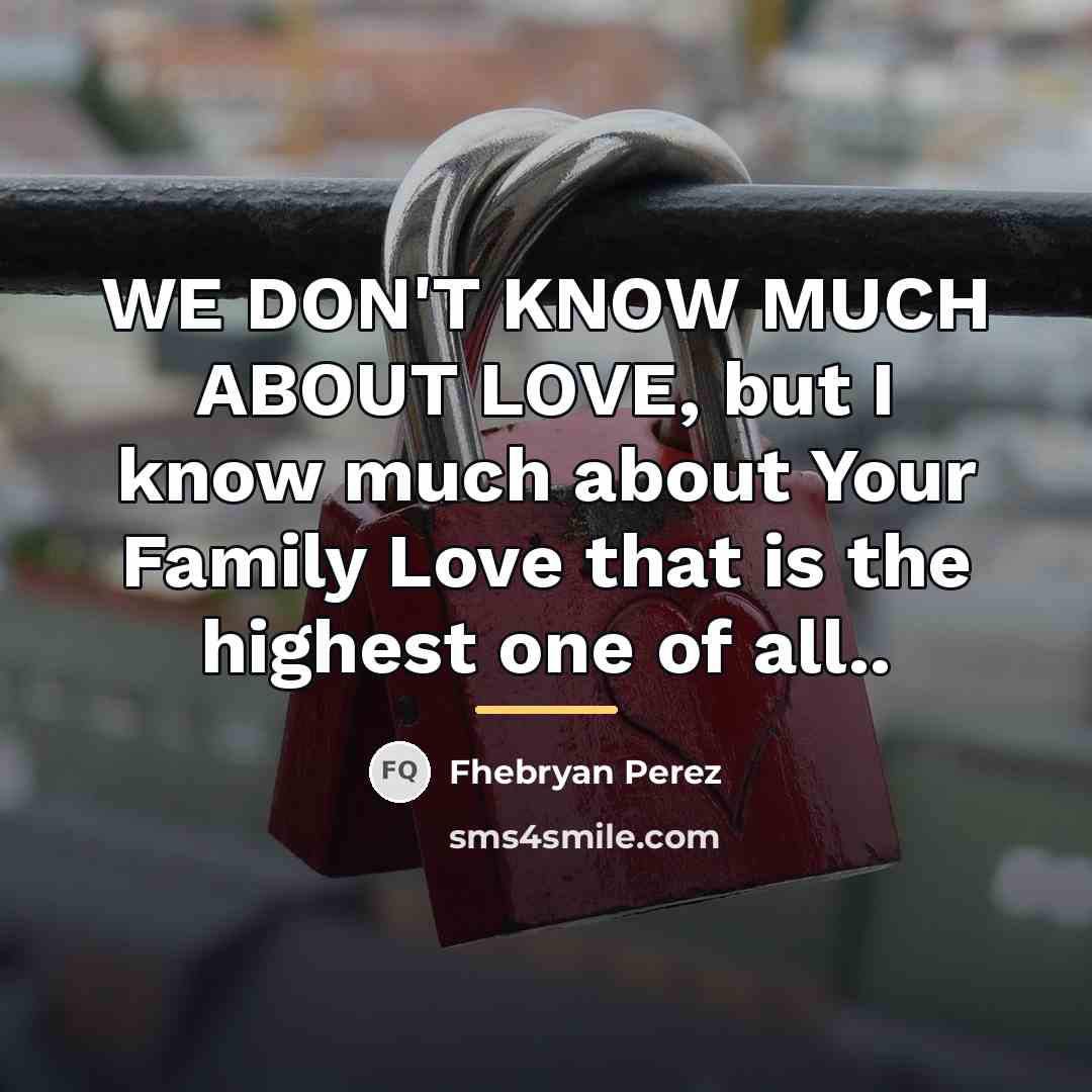 “WE DON'T KNOW MUCH ABOUT LOVE, but I know much…” quote by Fhebryan Perez
