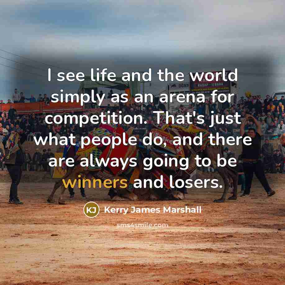 “I see life and the world simply as an arena…” quote by Kerry James Marshall