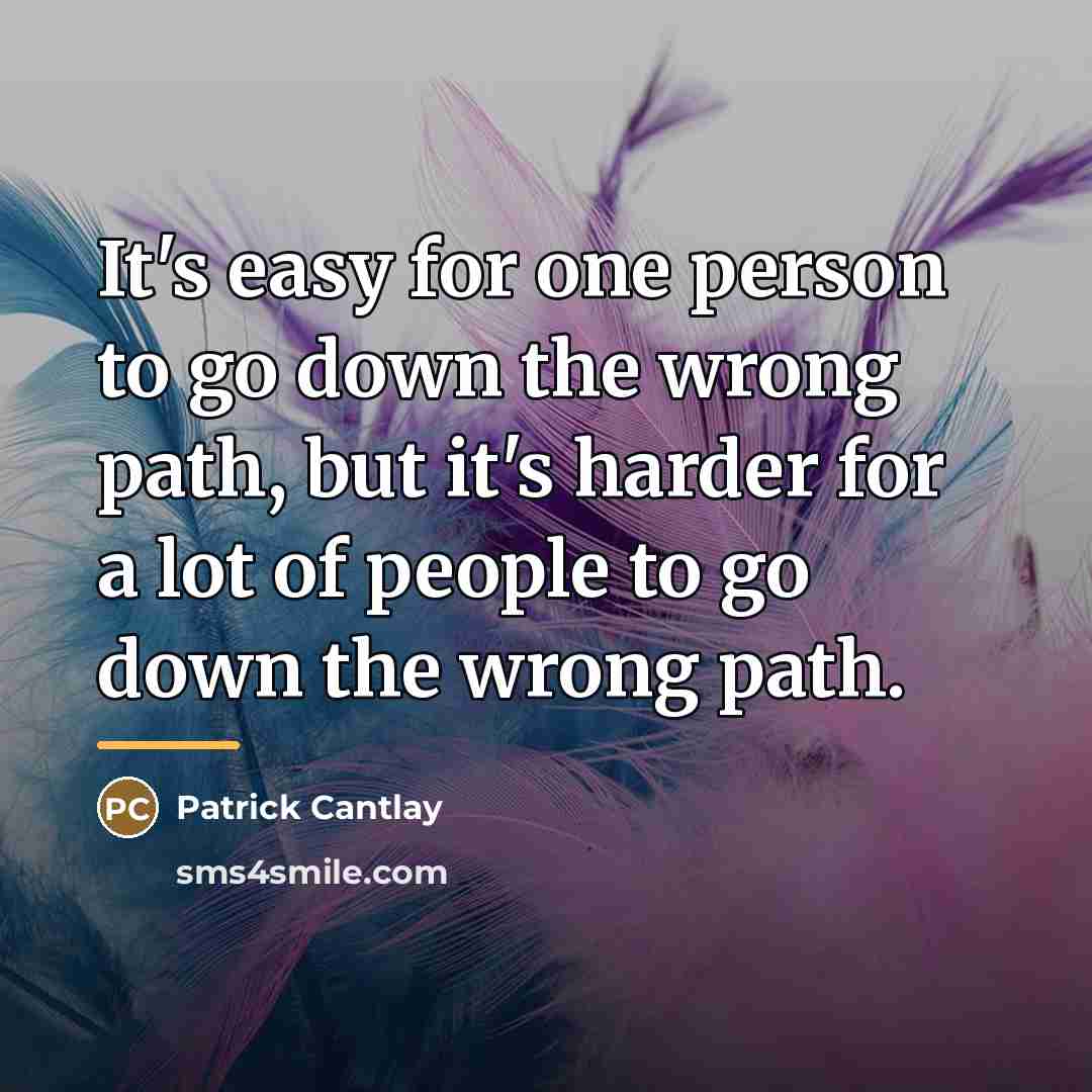 “It's easy for one person to go down the wrong…” quote by Patrick Cantlay