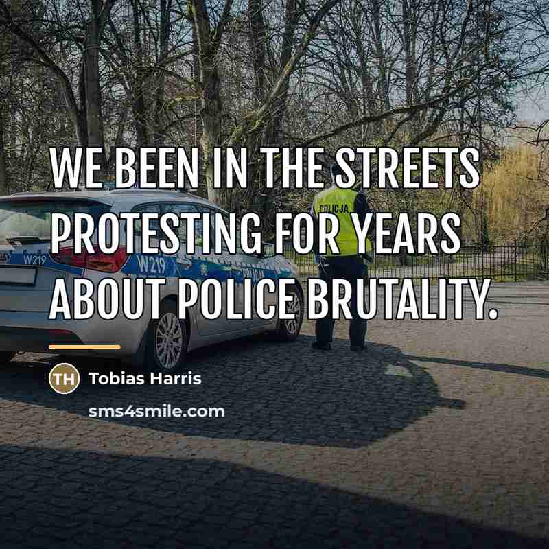 “We been in the streets protesting for years about police…” quote by Tobias Harris