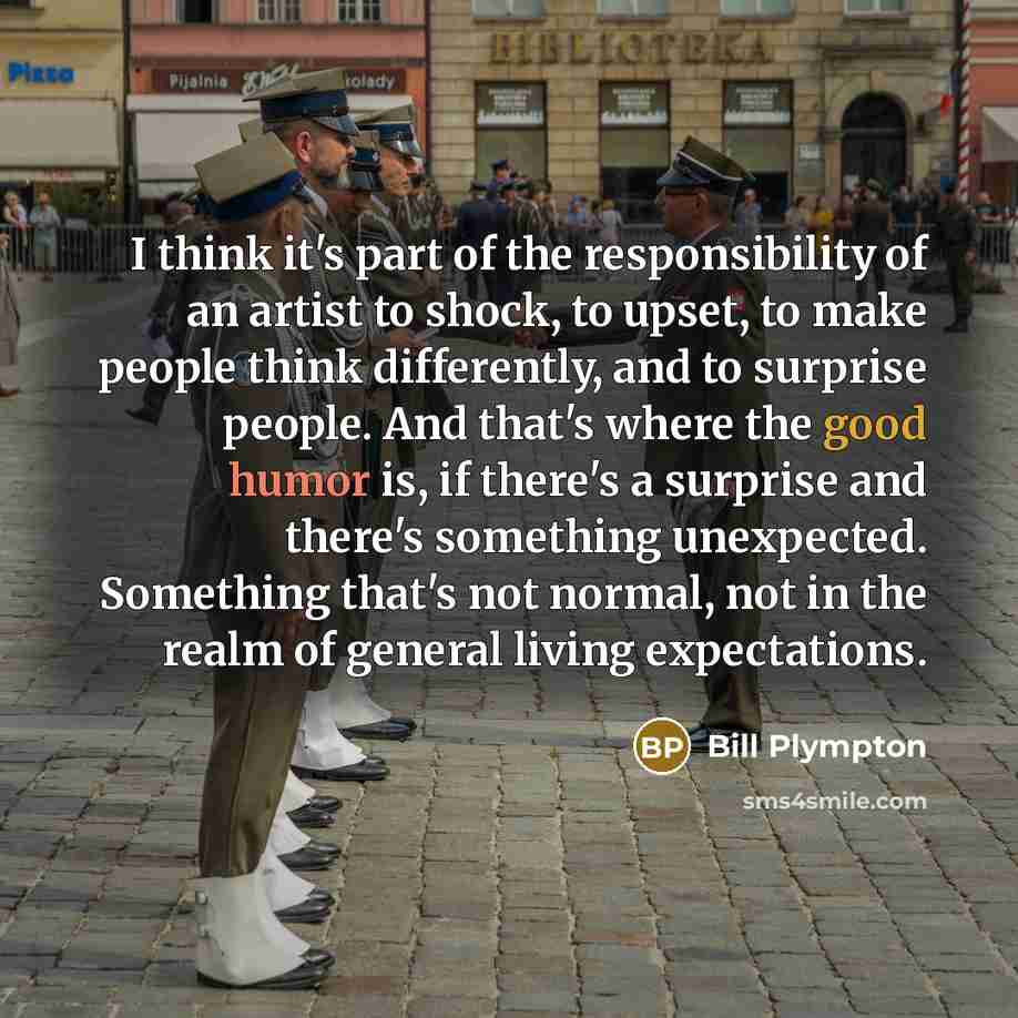 “I think it's part of the responsibility of an artist…” quote by Bill Plympton