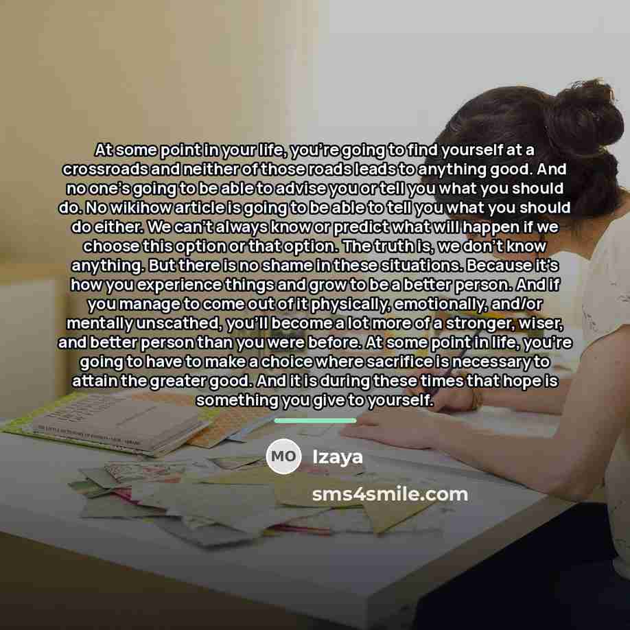 “At some point in your life, you're going to find…” quote by Izaya
