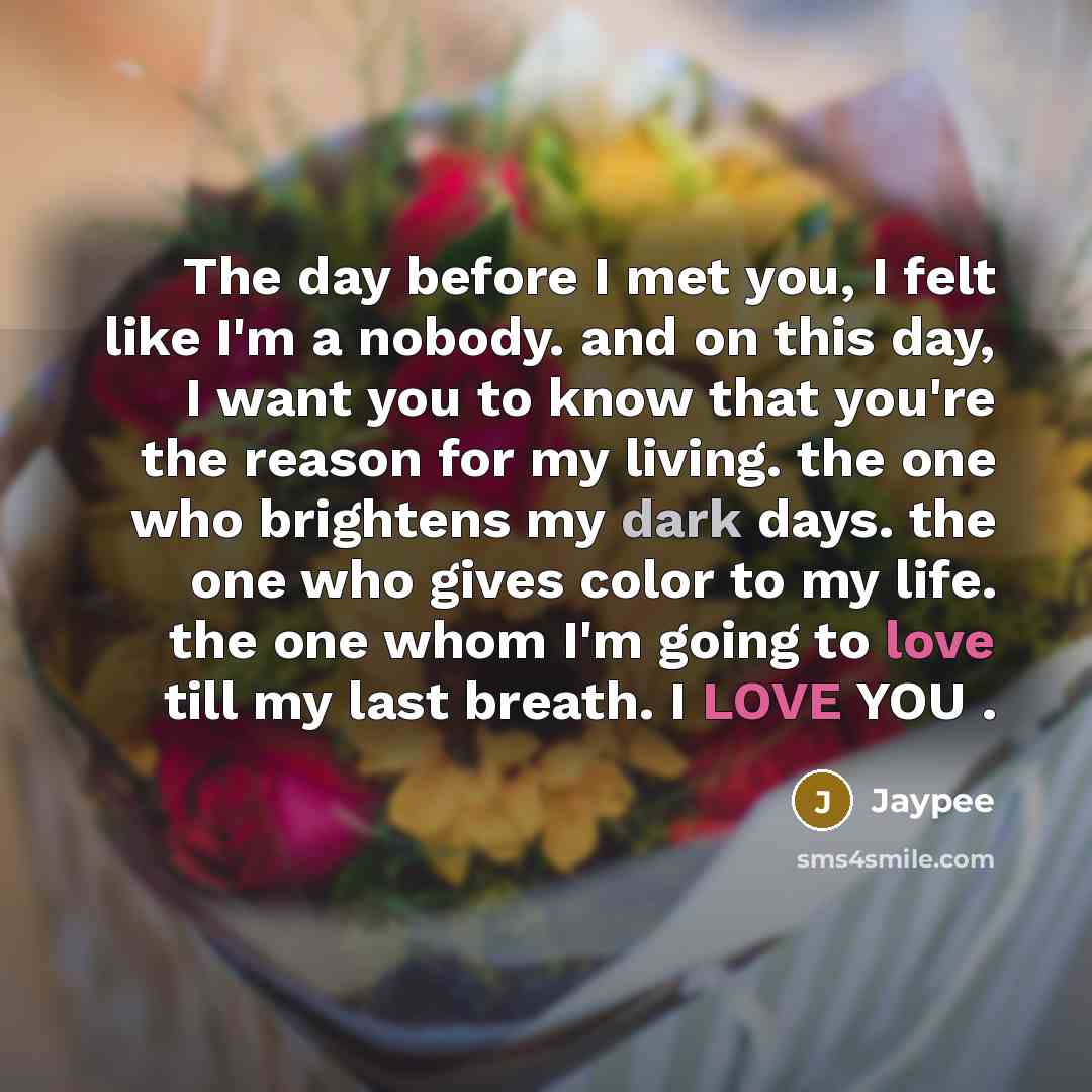 “The day before I met you, I felt like I'm…” quote by Jaypee