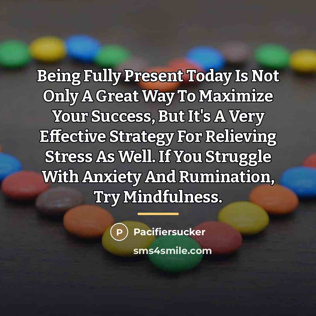 “Being Fully Present Today Is Not Only A Great Way…” quote by Pacifiersucker