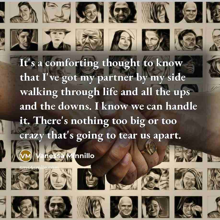 “It's a comforting thought to know that I've got my…” quote by Vanessa Minnillo