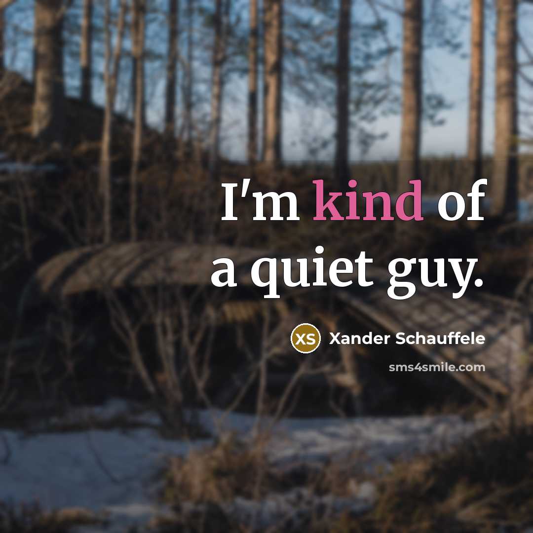 “I'm kind of a quiet guy.…” quote by Xander Schauffele