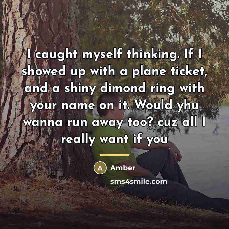 “I caught myself thinking. If I showed up with a…” quote by Amber