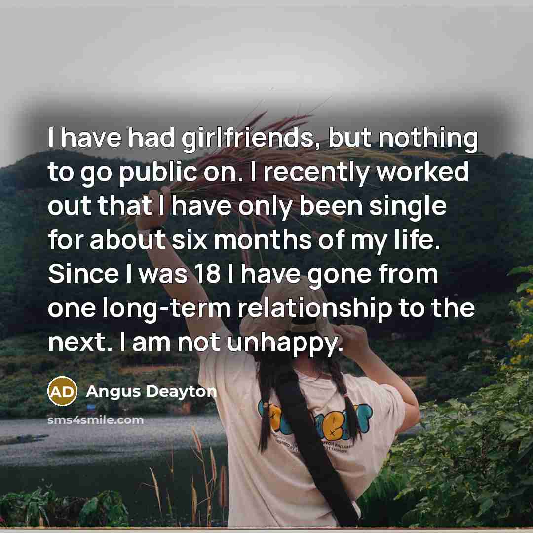 “I have had girlfriends, but nothing to go public on.…” quote by Angus Deayton
