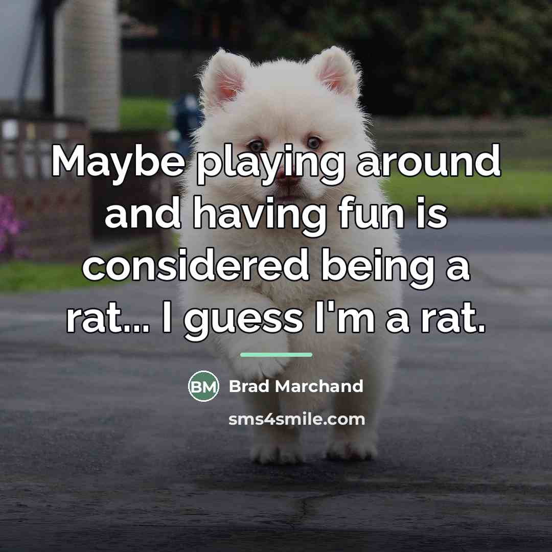 “Maybe playing around and having fun is considered being a…” quote by Brad Marchand