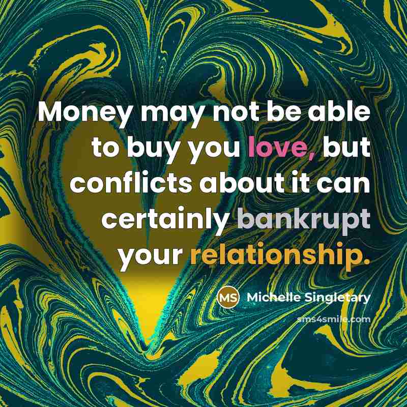“Money may not be able to buy you love, but…” quote by Michelle Singletary