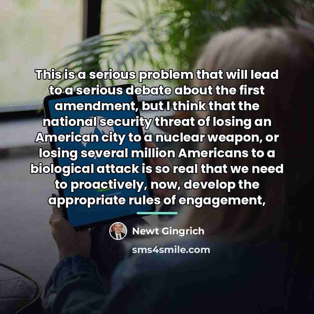 “This is a serious problem that will lead to a…” quote by Newt Gingrich