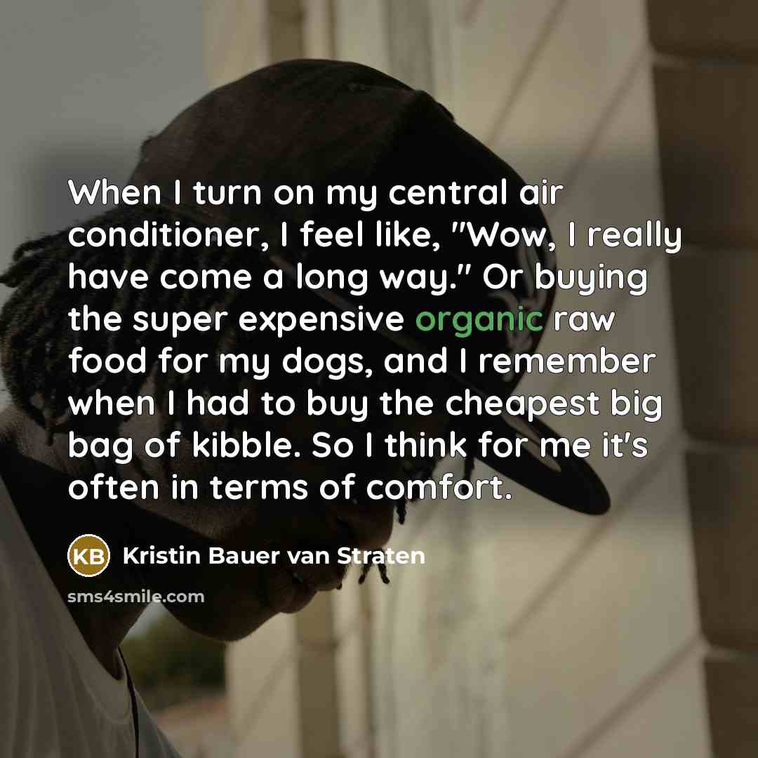 “When I turn on my central air conditioner, I feel…” quote by Kristin Bauer van Straten
