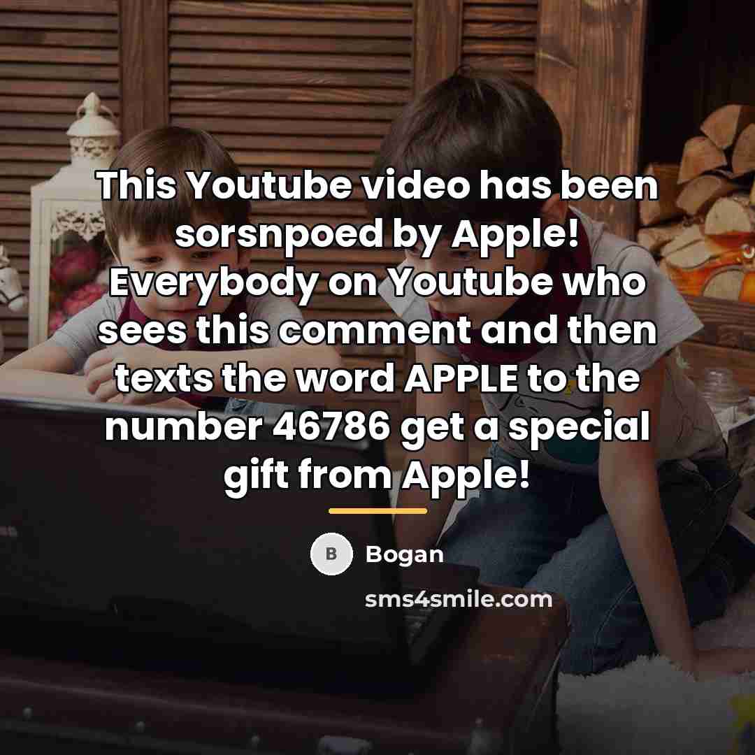 “This Youtube video has been sorsnpoed by Apple! Everybody on…” quote by Bogan
