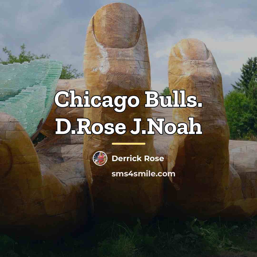 “Chicago Bulls. D.Rose J.Noah…” quote by Derrick Rose