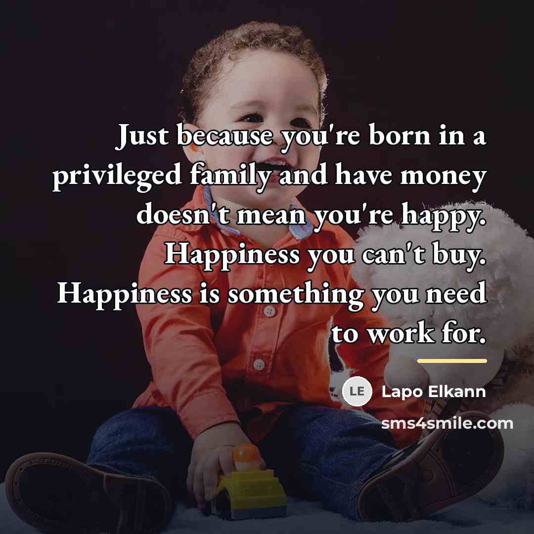 “Just because you're born in a privileged family and have…” quote by Lapo Elkann