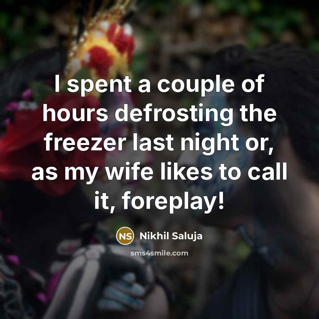 “I spent a couple of hours defrosting the freezer last…” quote by Nikhil Saluja