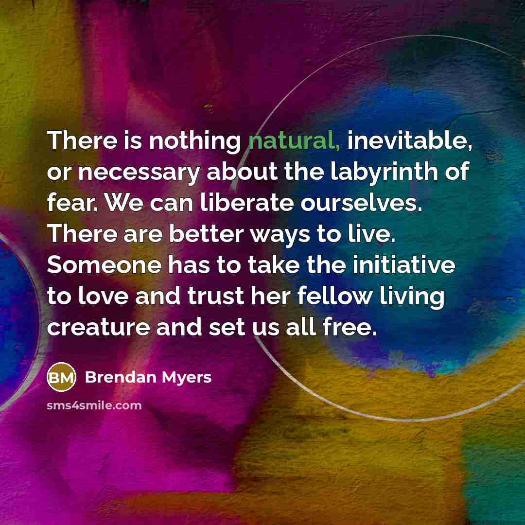 “There is nothing natural, inevitable, or necessary about the labyrinth…” quote by Brendan Myers