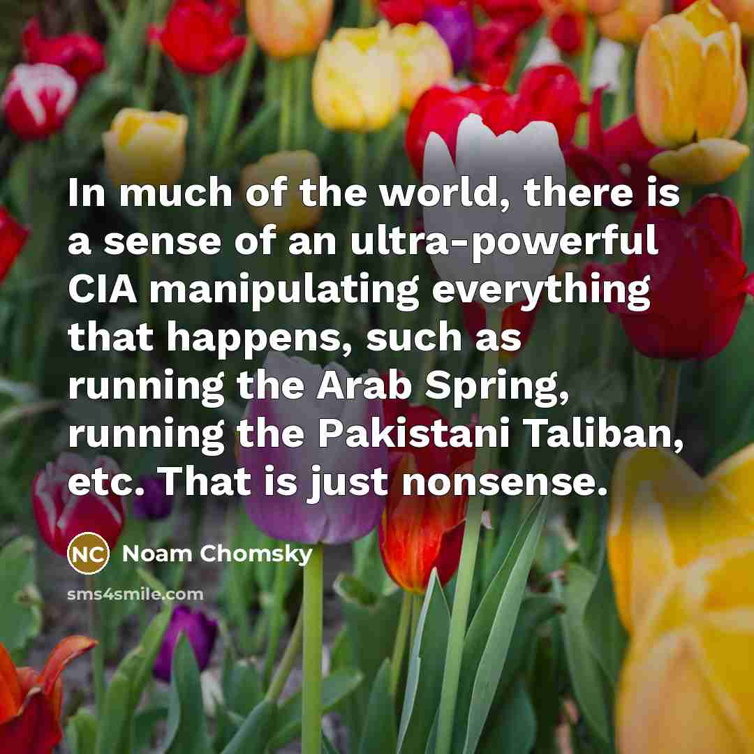 “In much of the world, there is a sense of…” quote by Noam Chomsky
