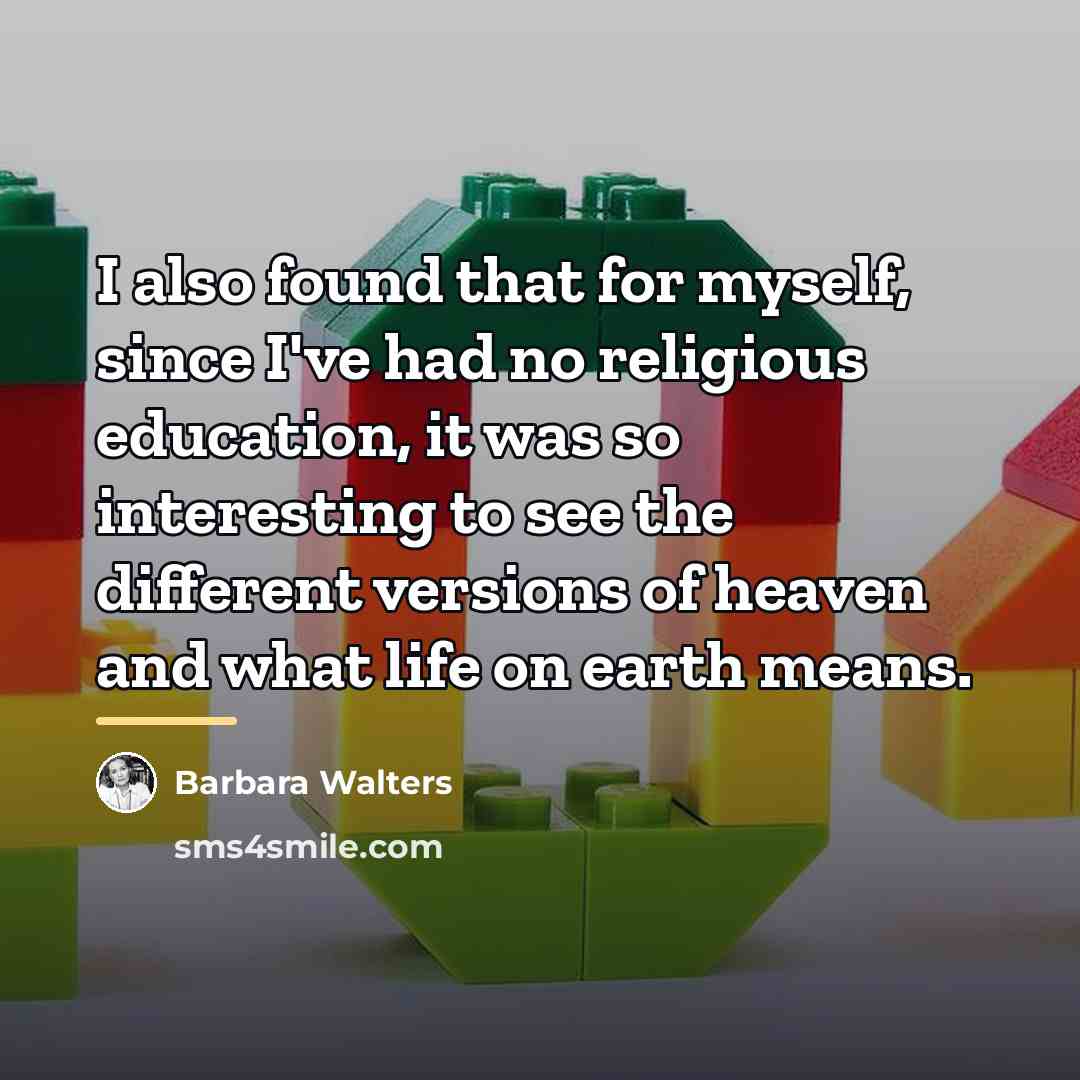 “I also found that for myself, since I've had no…” quote by Barbara Walters