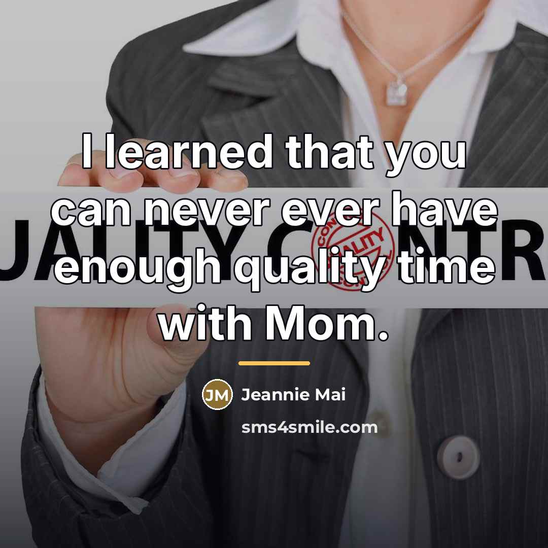 “I learned that you can never ever have enough quality…” quote by Jeannie Mai