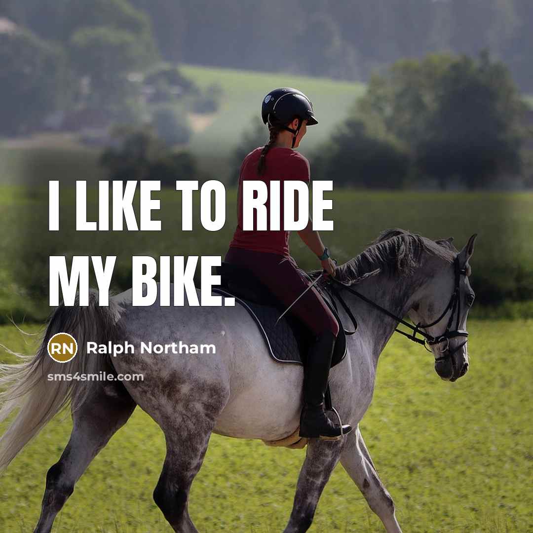 “I like to ride my bike.…” quote by Ralph Northam