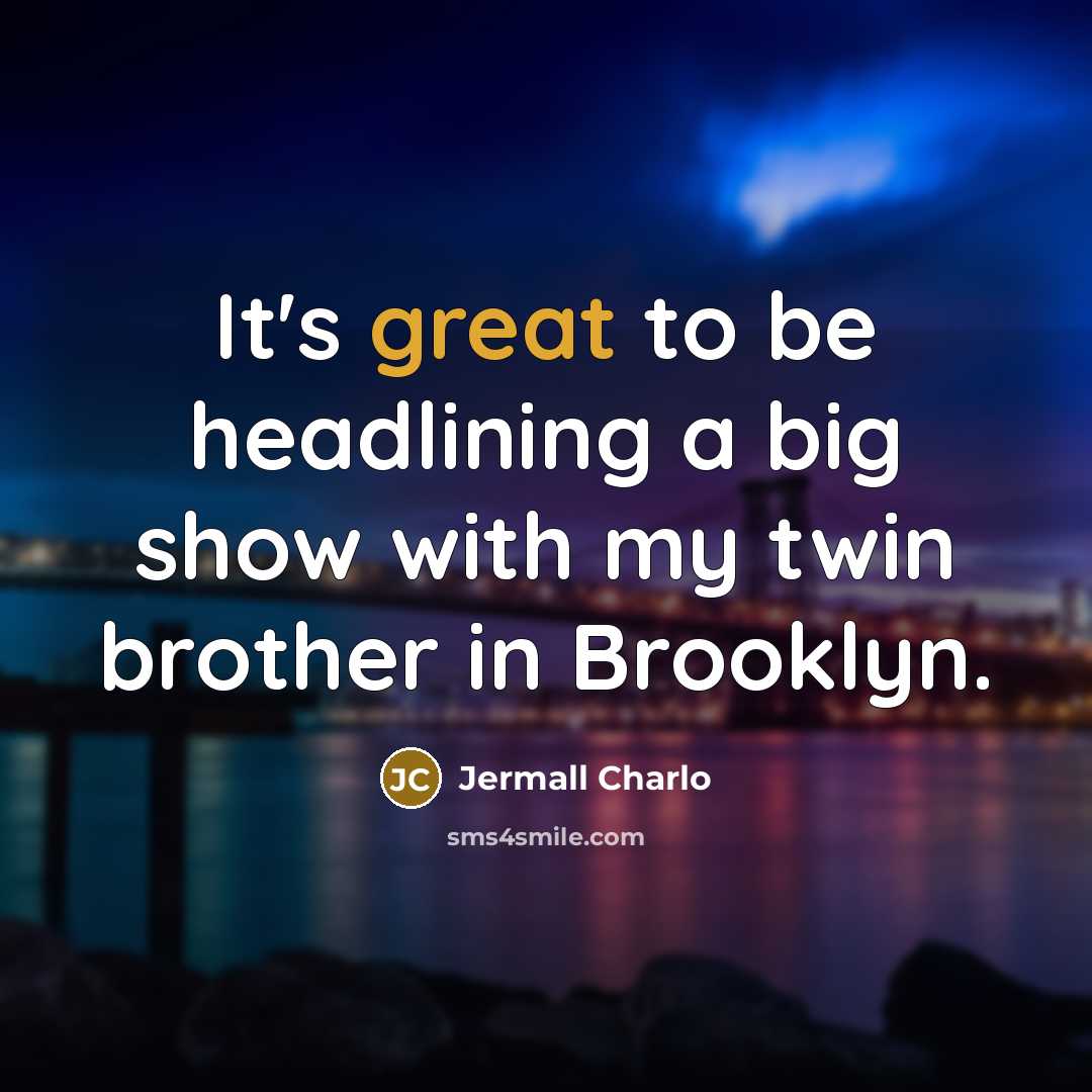 “It's great to be headlining a big show with my…” quote by Jermall Charlo