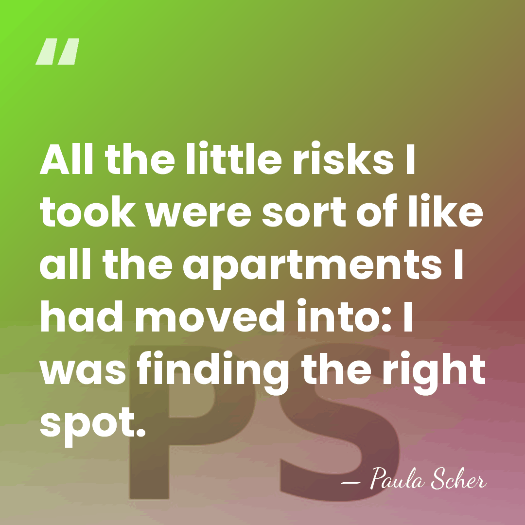 All the little risks I took were sort of like all the&hellip; - Paula Scher