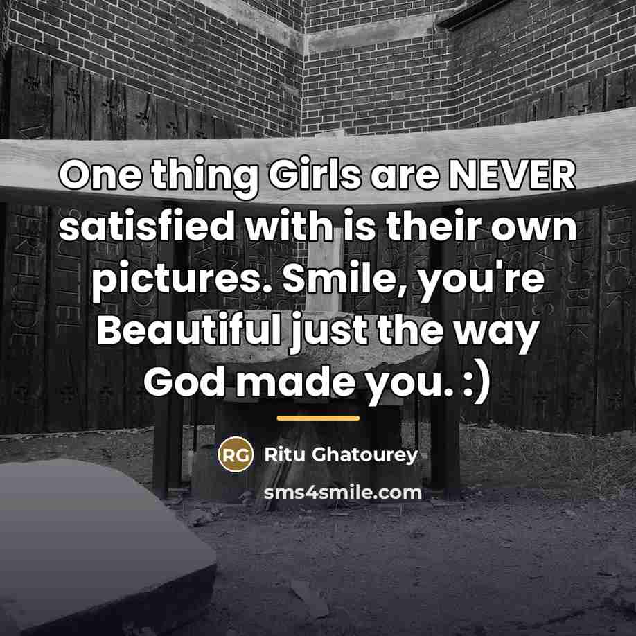 “One thing Girls are NEVER satisfied with is their own…” quote by Ritu Ghatourey