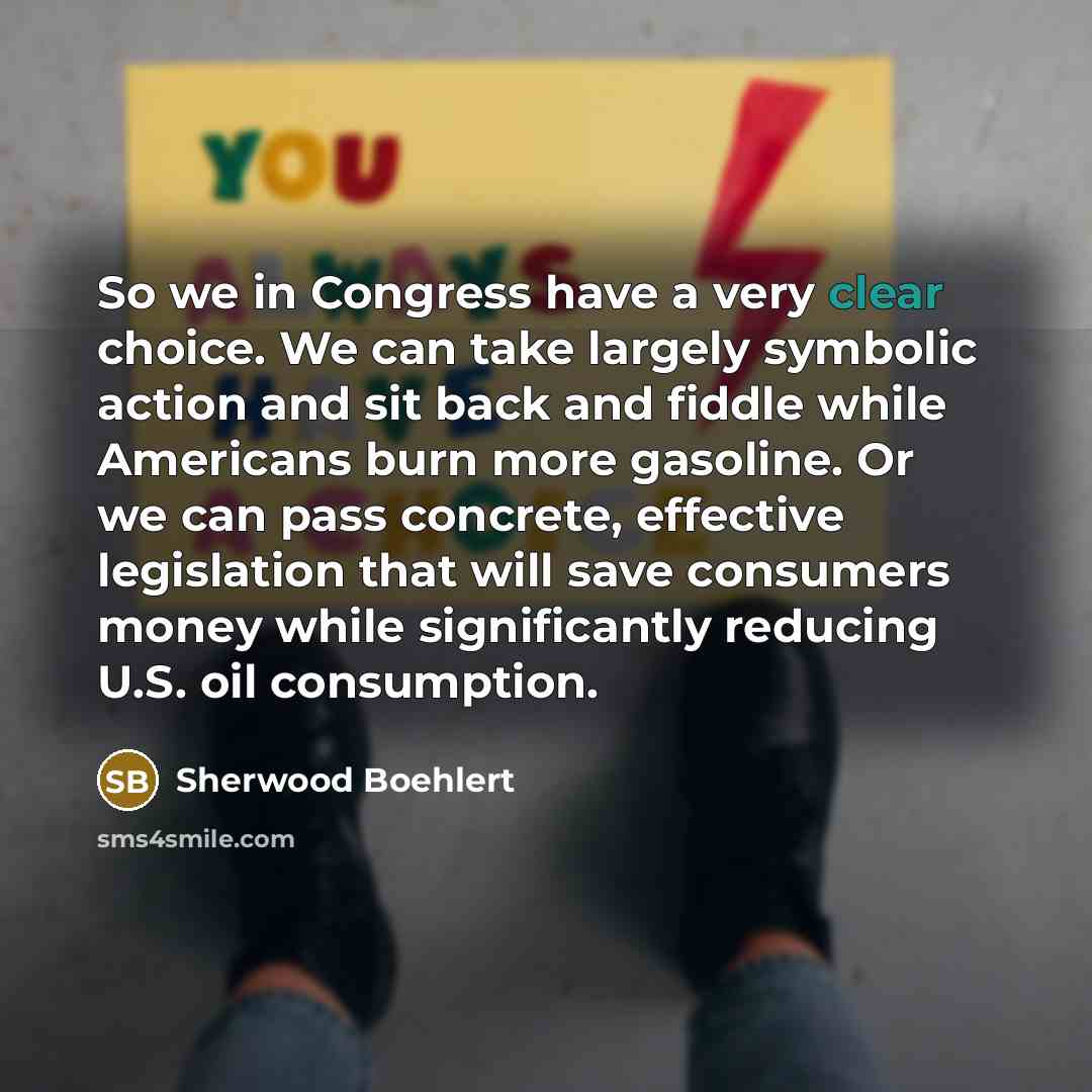 “So we in Congress have a very clear choice. We…” quote by Sherwood Boehlert