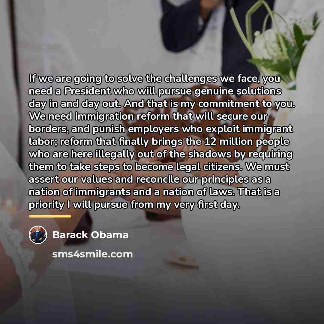 “If we are going to solve the challenges we face,…” quote by Barack Obama