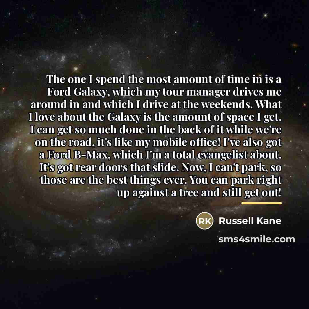 “The one I spend the most amount of time in…” quote by Russell Kane