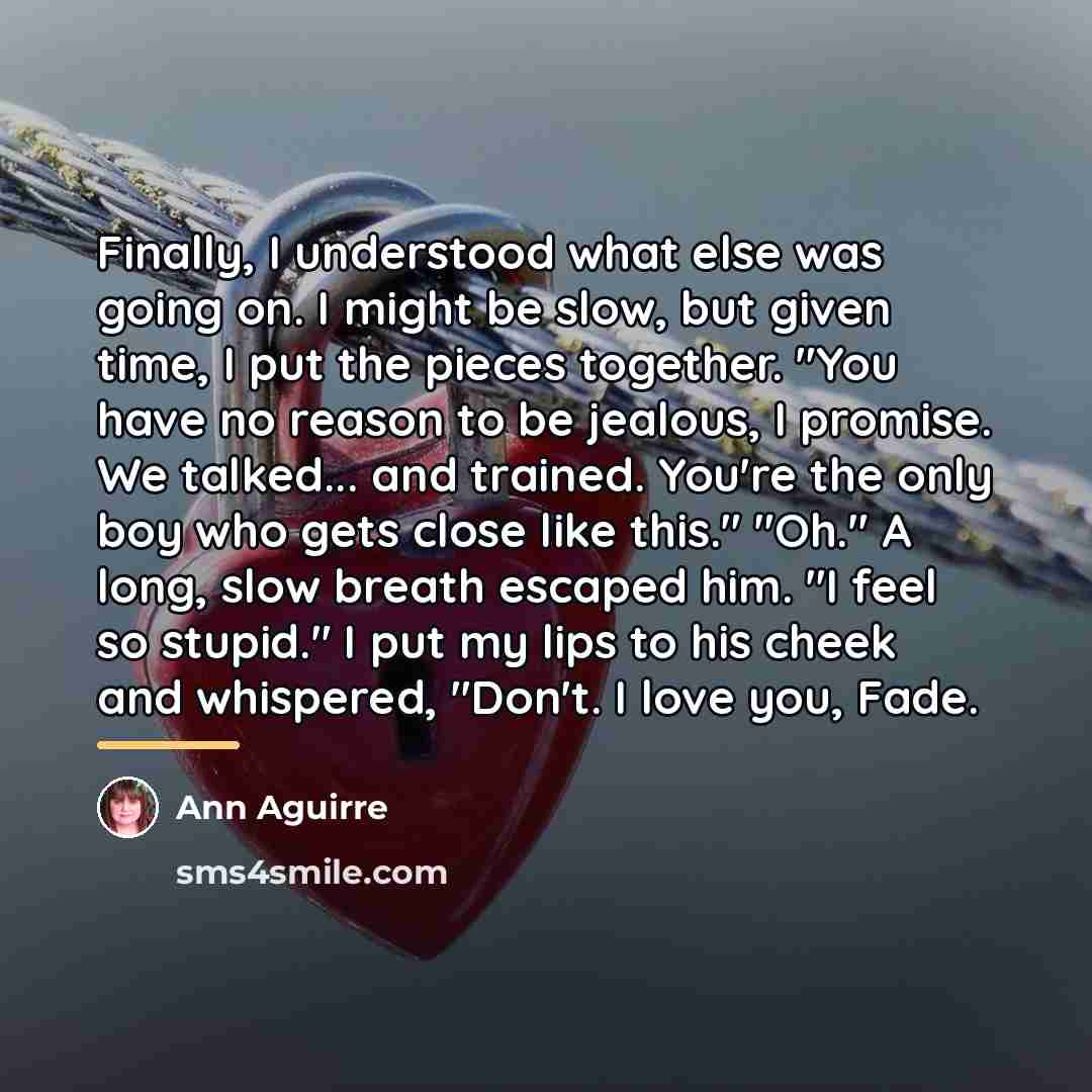 “Finally, I understood what else was going on. I might…” quote by Ann Aguirre