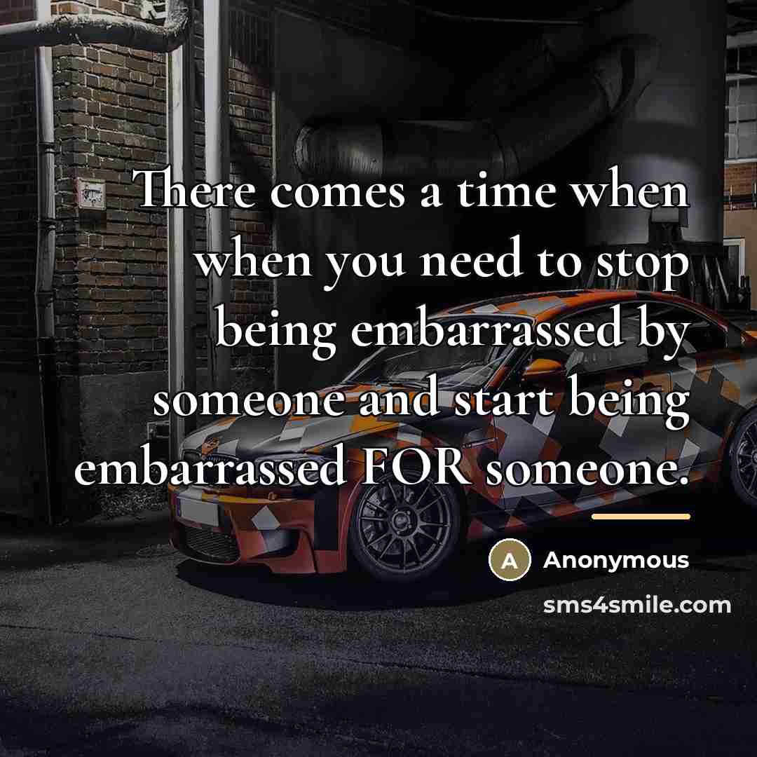 “There comes a time when when you need to stop…” quote by Anonymous