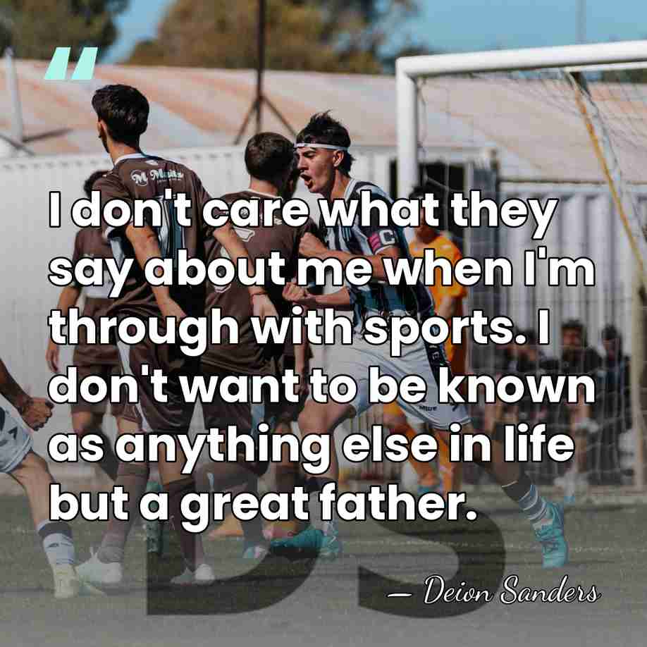 I don't care what they say about me when I'm through with&hellip; - Deion Sanders