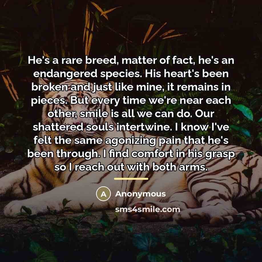 “He's a rare breed, matter of fact, he's an endangered…” quote by Anonymous
