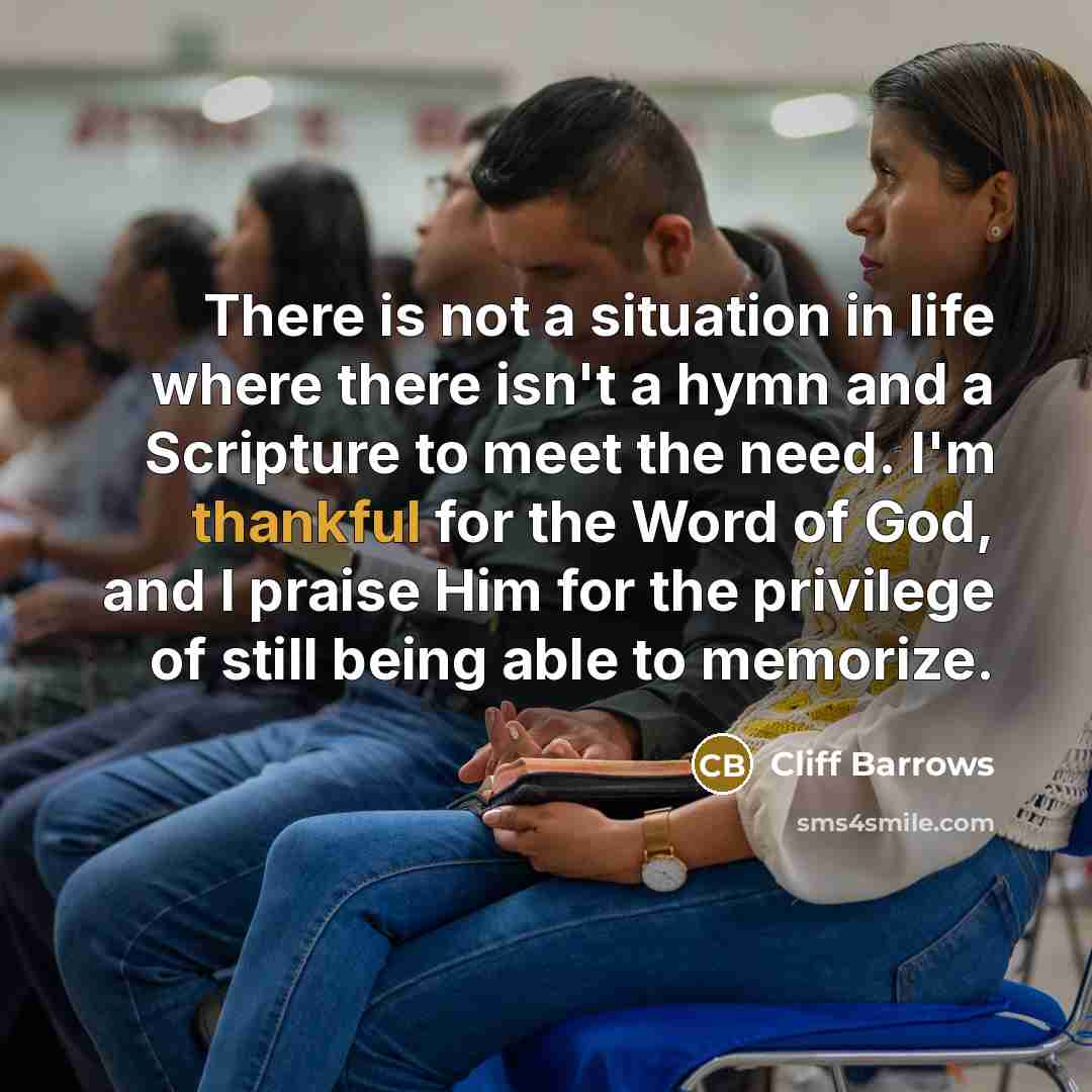 “There is not a situation in life where there isn't…” quote by Cliff Barrows